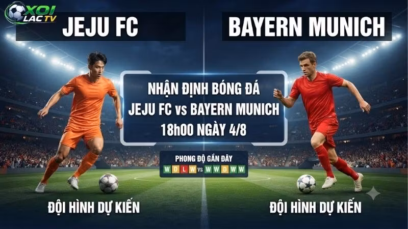 Nhận định bóng đá Jeju FC vs Bayern Munich, 18h00 ngày 4_8