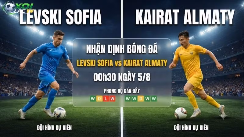 Nhận định bóng đá Levski Sofia vs Kairat Almaty, 00h30 ngày 5_8